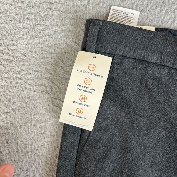 Dockers Signature Khaki Lux Classic Fit Pants Mens 42x32 Flex Comfort Waistband - Picture 6 of 16